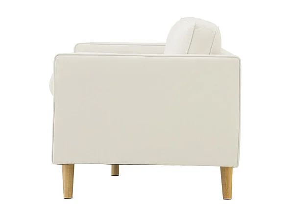 Canapé 3 places design en velours beige STAN