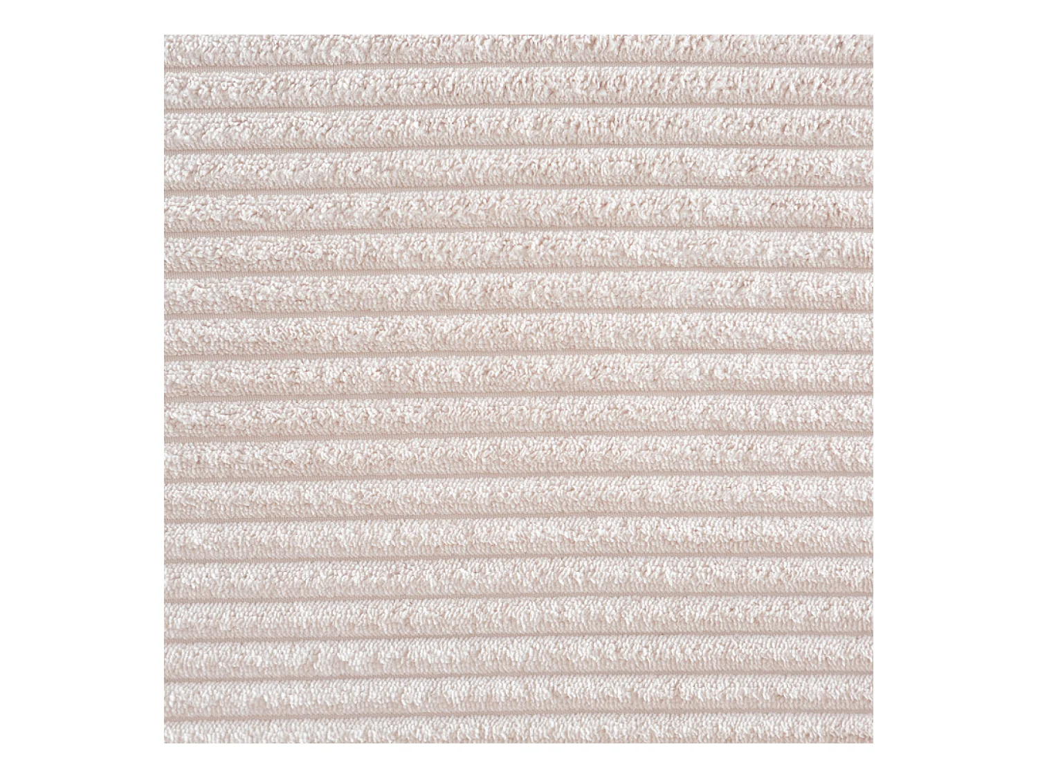 Divano modulare 3 posti + 1 poggiapiedi in velluto a coste beige MONROE