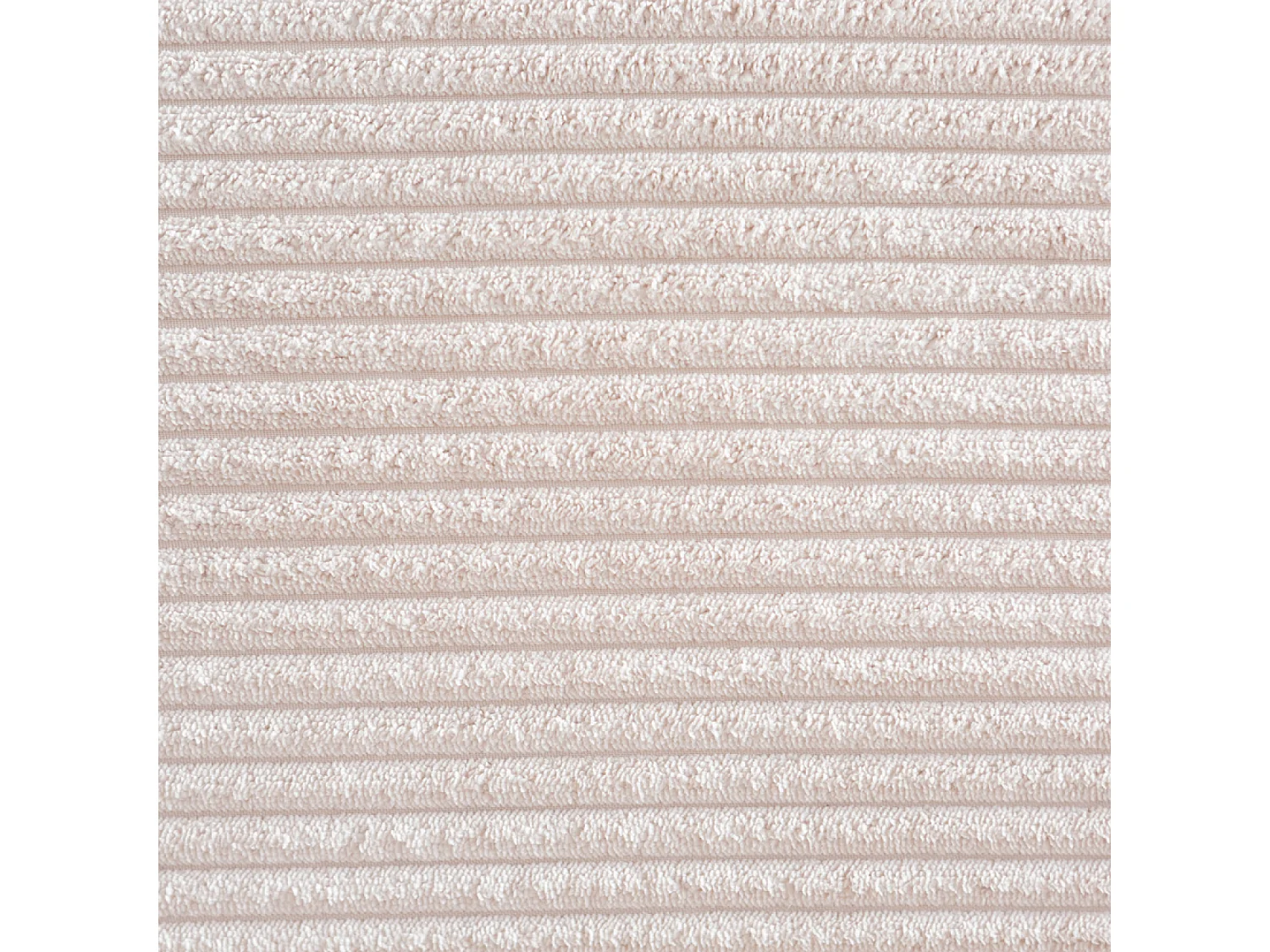 Modulaire 3-Zitsbank + 1 Poef van Ribfluweel Beige MONROE - Moderne en Comfortabele Stijl