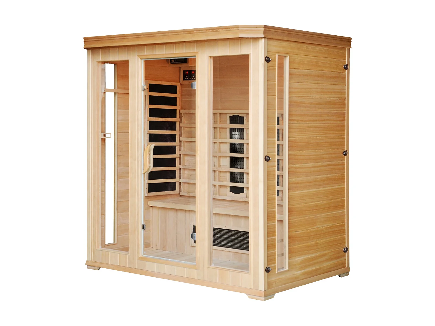 Ombrellone decentrato quadrato grigio 3x4m CESARE