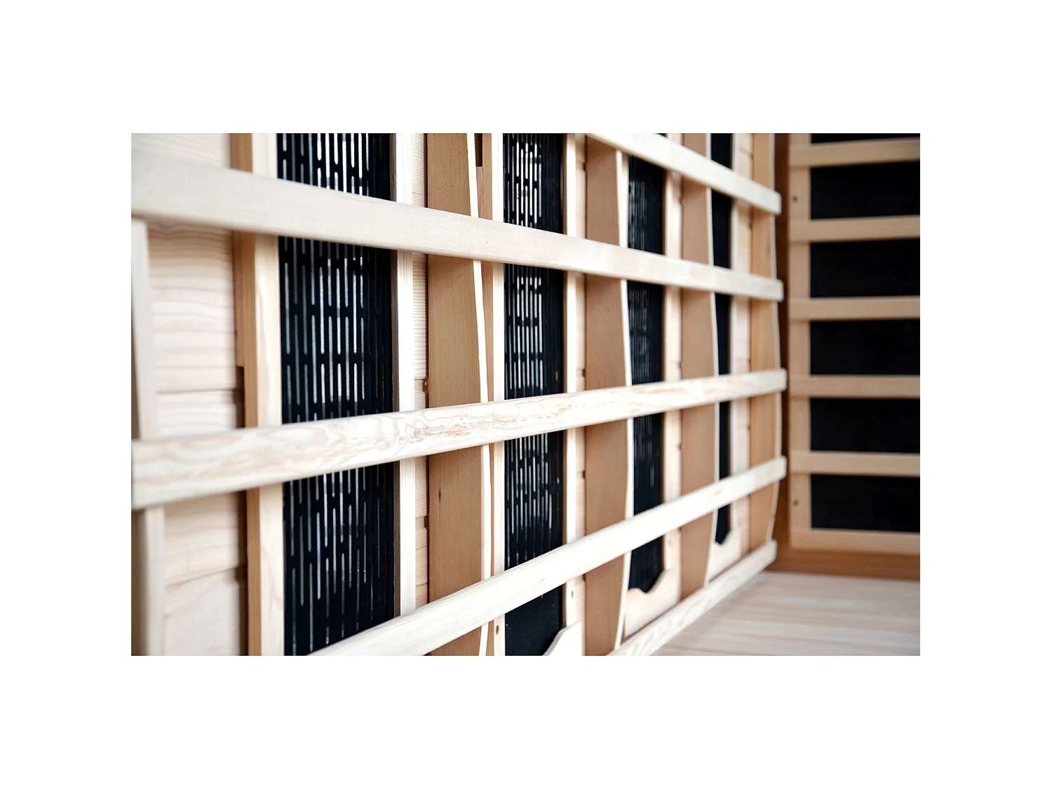 Sauna infrarrojo de lujo para 4/5 personas con cromoterapia y radio FM