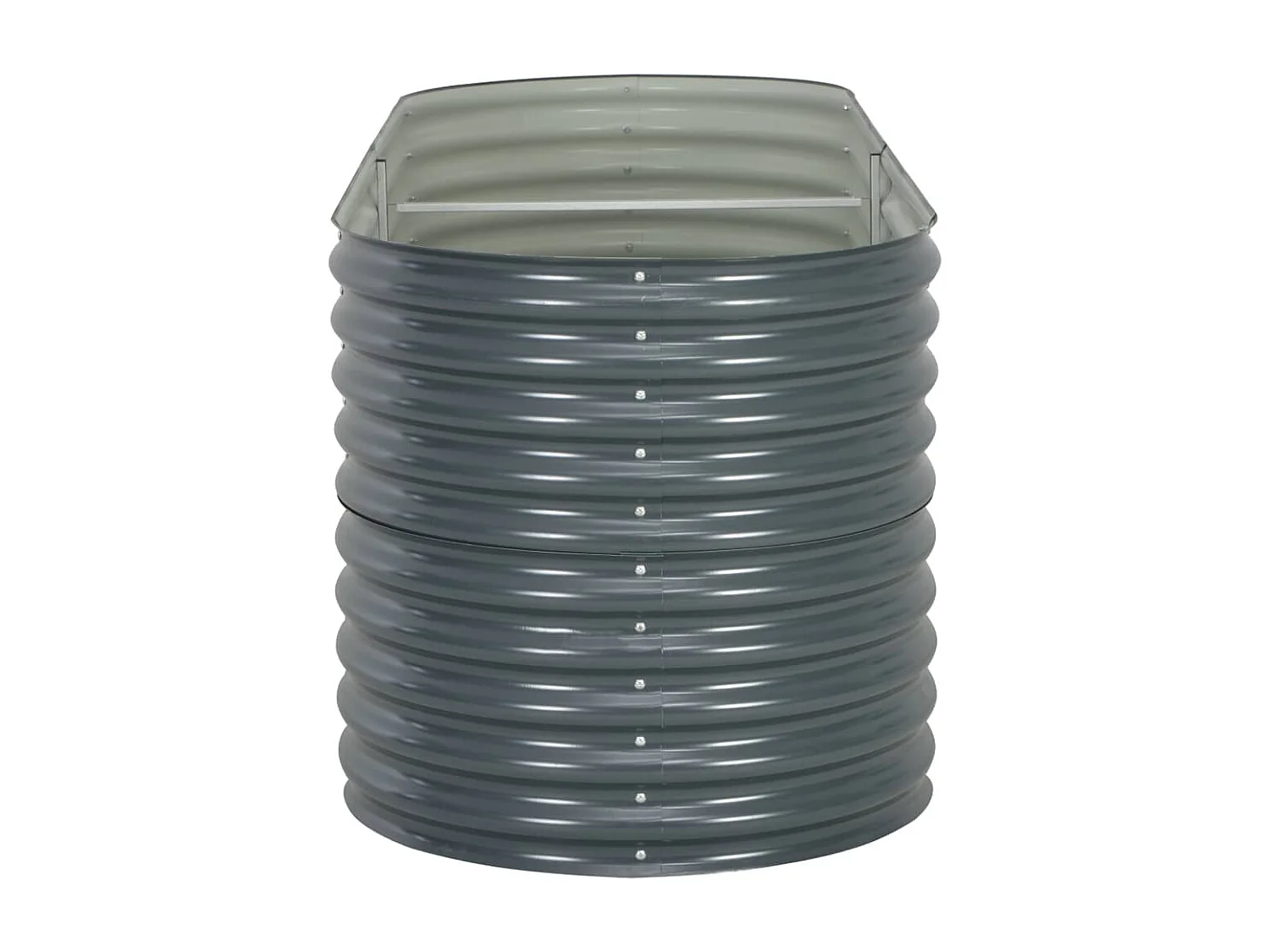 Jardinière lit surélevé plantes grise 240 x 80 x 81 cm 02_0001023