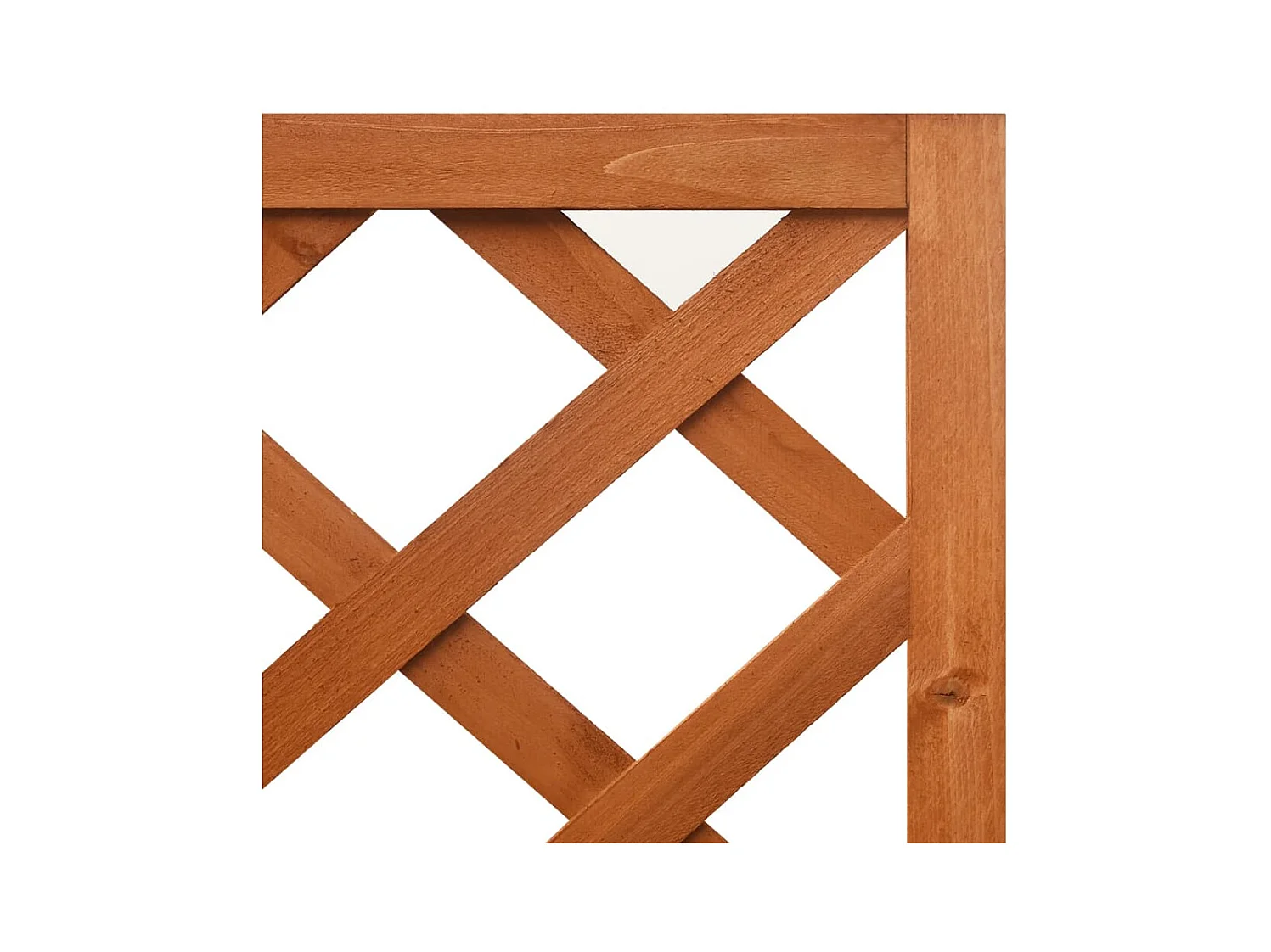 Jardinière d'angle en treillis bois marron 40 x 40 x 150 cm 02_0000817