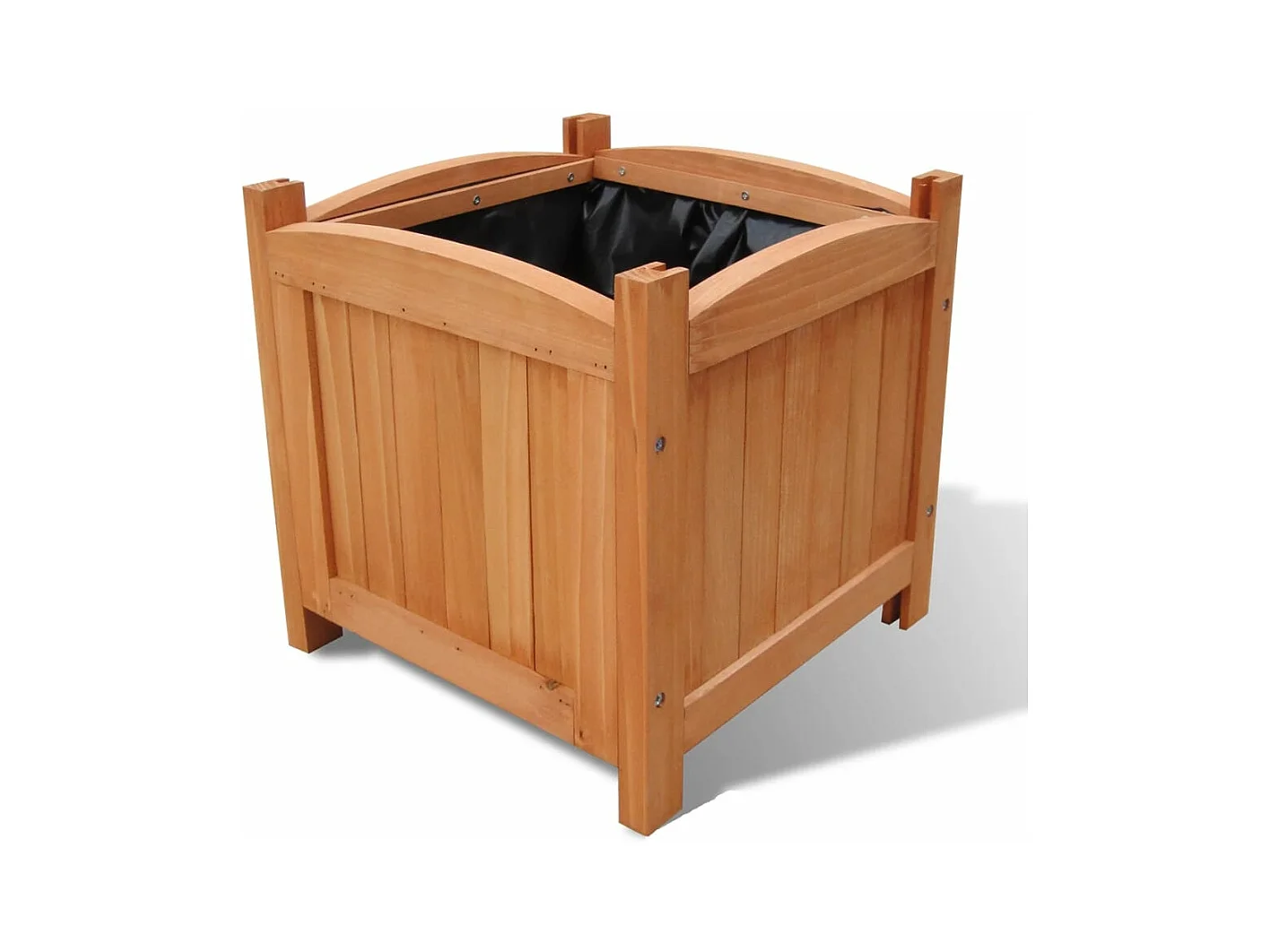 Jardinera arriate elevado plantas flores jardín elevado madera 30 x 30 x 30 cm 02_0001369