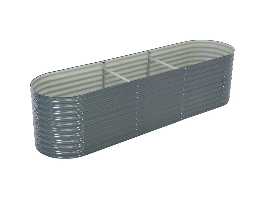 Jardinière lit surélevé plantes grise 58.5 x 30 x 8 cm 02_0001048