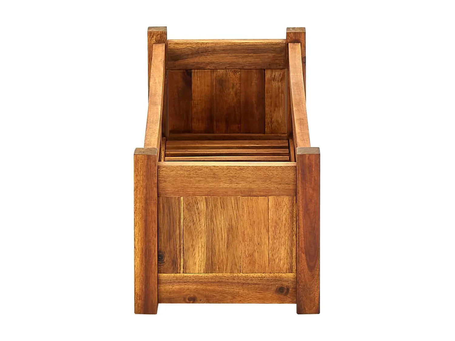 Jardinière lit surélevé plantes bois marron 76 x 27.6 x 25 cm 02_0001190