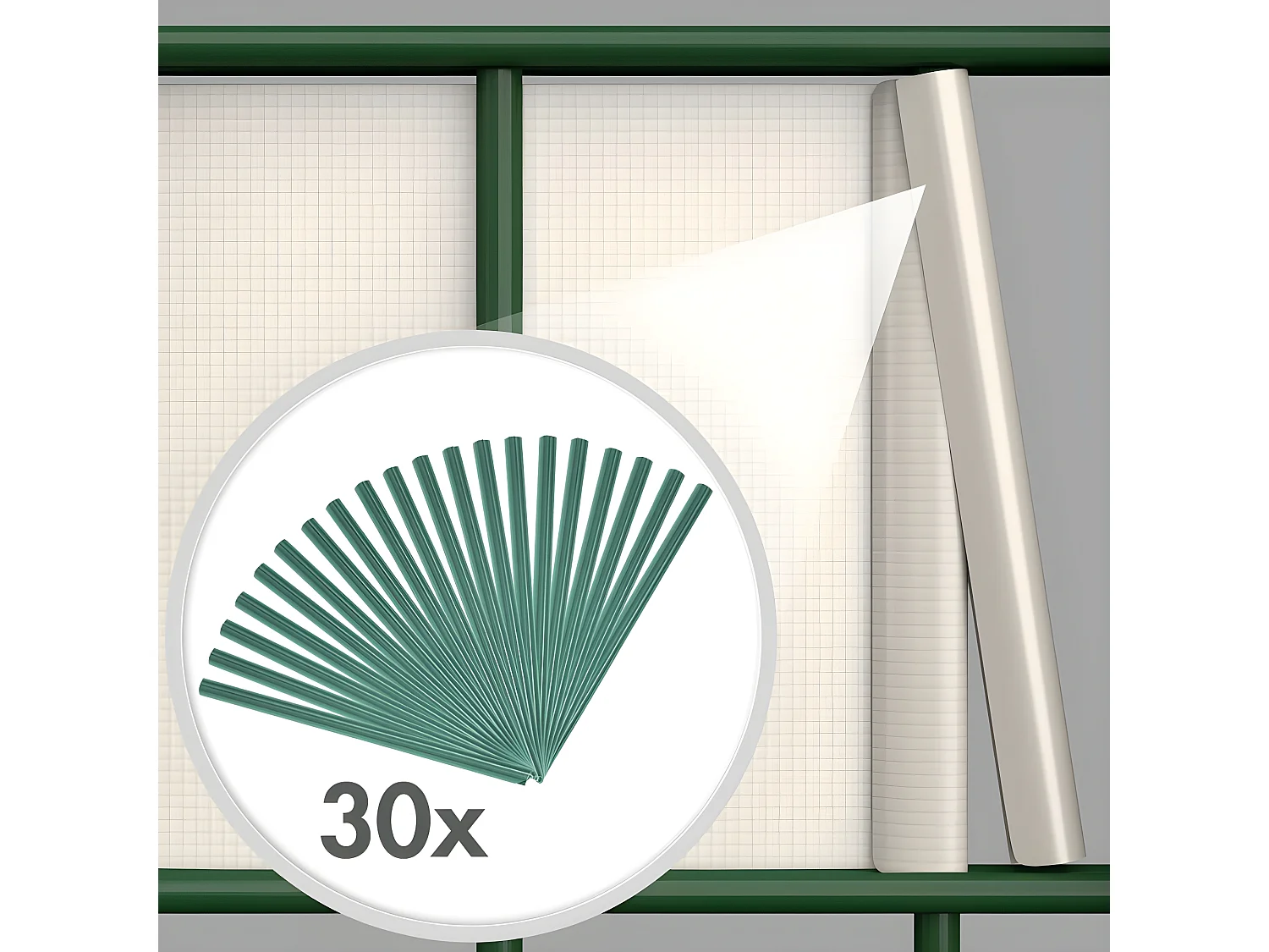 Tela de privacidade filme corta-vento anti-espreitadores tela de cerca PVC verde 70 m 2208240