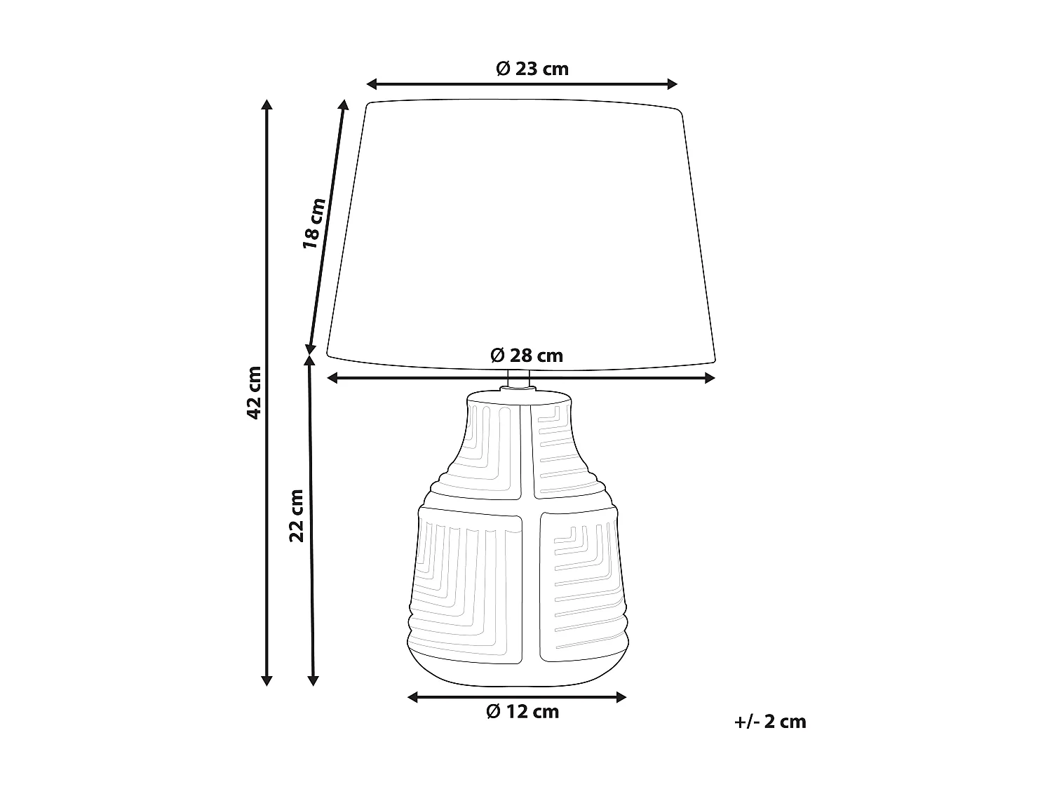 Lampe à poser OZAMA Céramique Beige