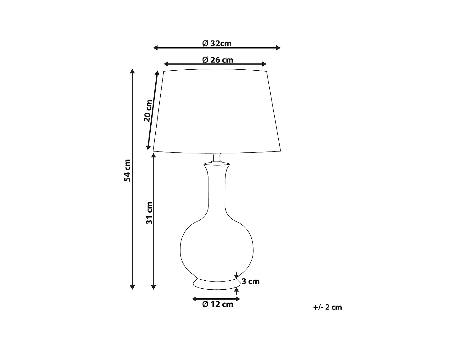 Lampe à poser NIZAO Céramique Multicolore