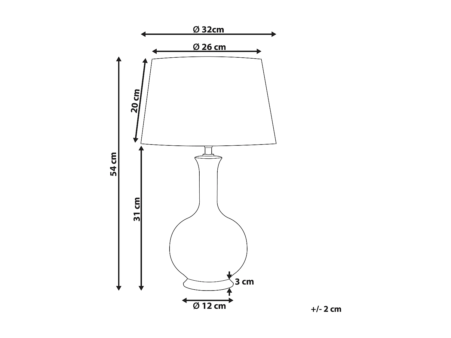Lampe à poser NIZAO Céramique Multicolore