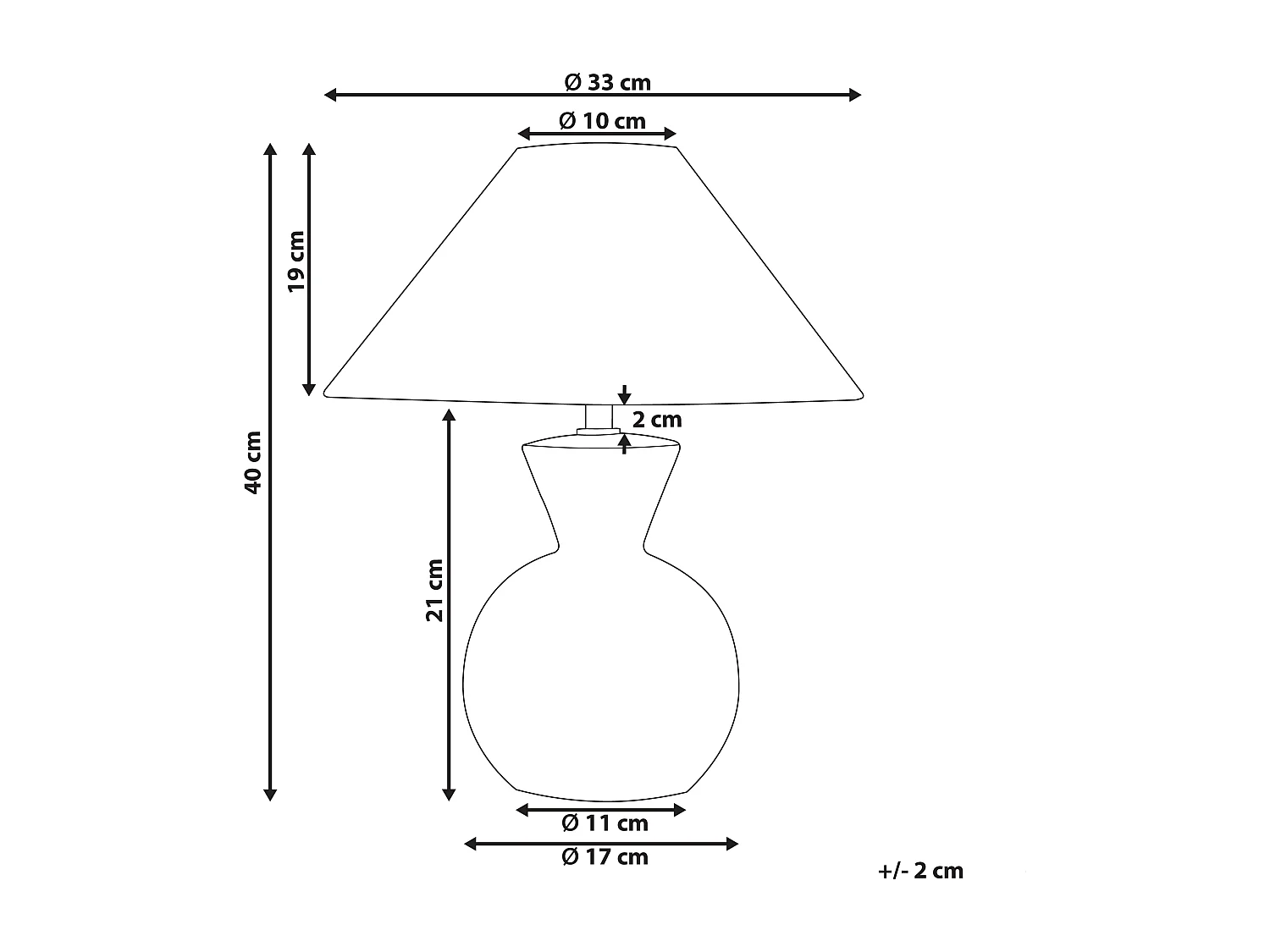 Lampe à poser FERRY Céramique Rose