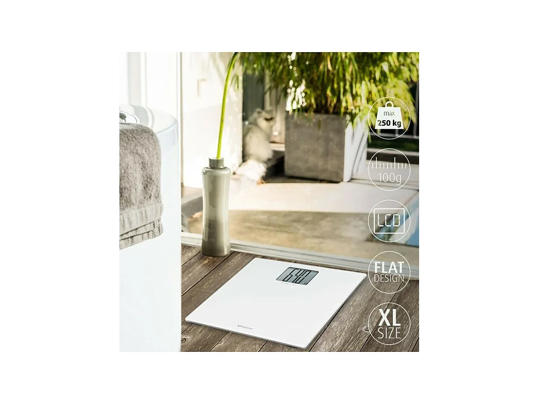 MEDISANA - Pese-personne en verre XL - 40547 - Piles incluses