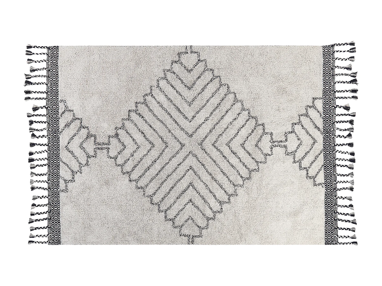 Tapis ERAY Beige clair 140 x 200 cm Coton