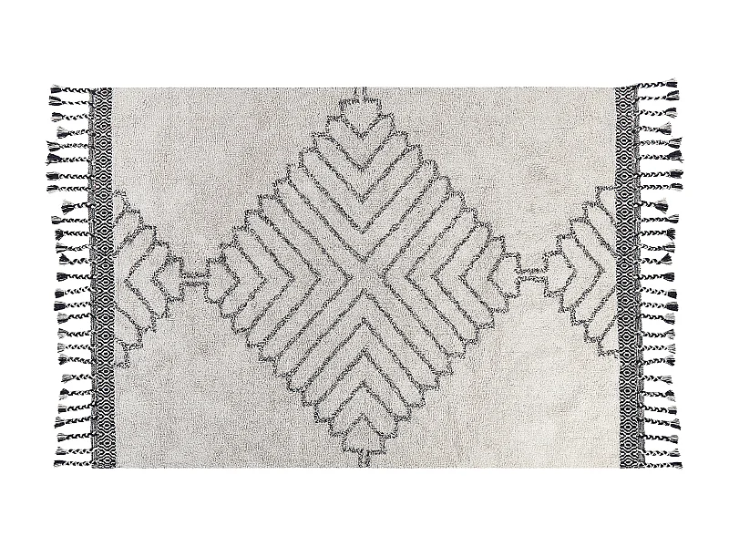 Tapis ERAY Beige clair 140 x 200 cm Coton