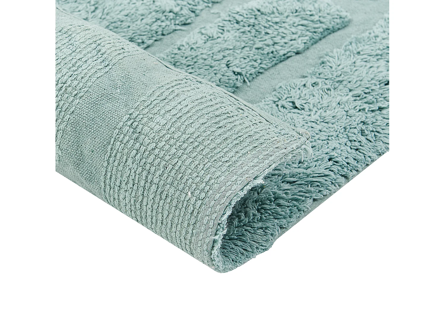 Tapis SIRNAK Vert menthe 80 x 150 cm Coton