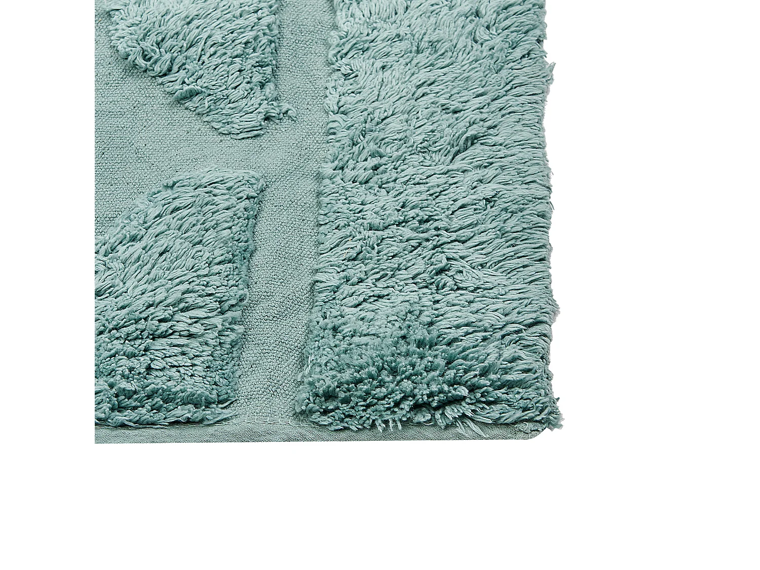 Tapis SIRNAK Vert menthe 80 x 150 cm Coton