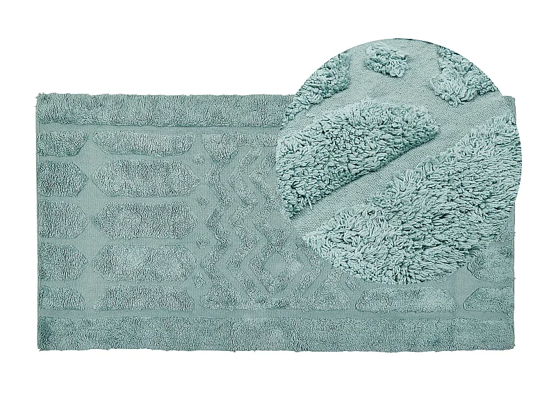 Vloerkleed katoen mintgroen 80 x 150 cm SIRNAK