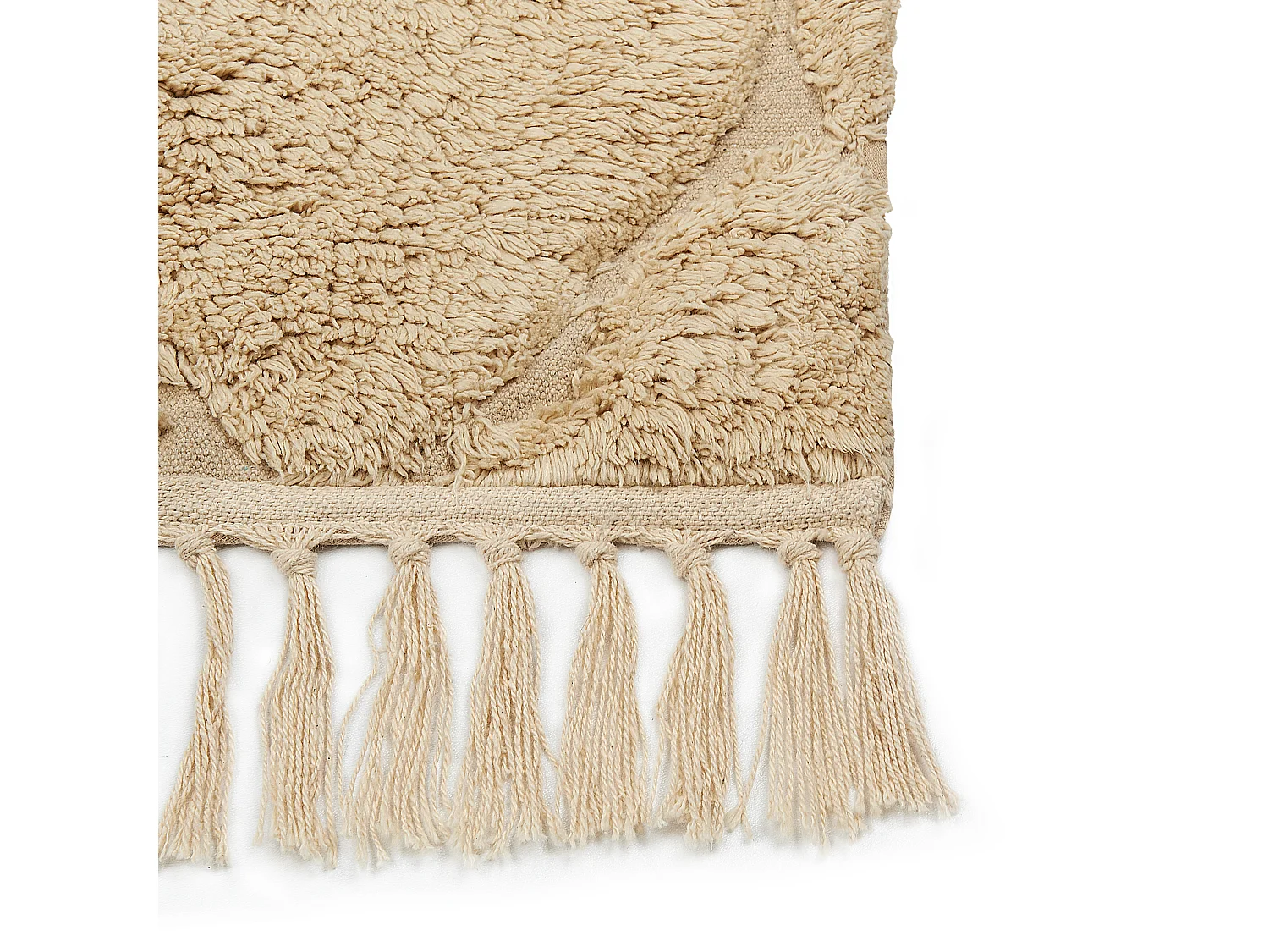 Matta SANLIURFA Beige 160 x 230 cm Bomull