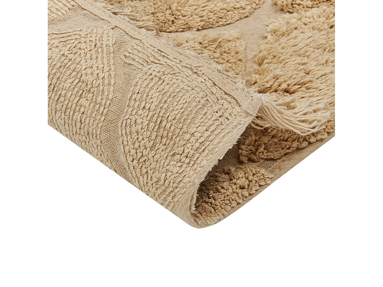 Vloerkleed katoen beige 80 x 150 cm SANLIURFA
