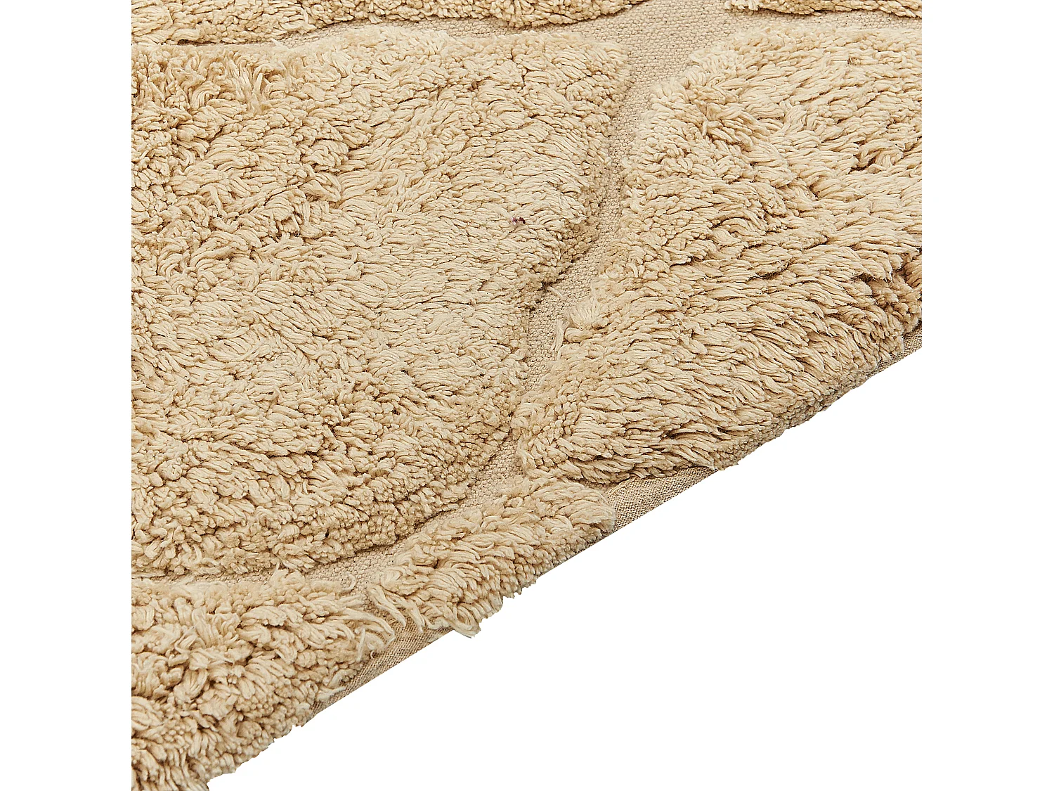 Vloerkleed katoen beige 80 x 150 cm SANLIURFA