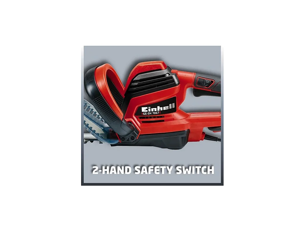 Taille-haies électrique 700W GE-EH 7067 (rouge/noir, lame 67cm)