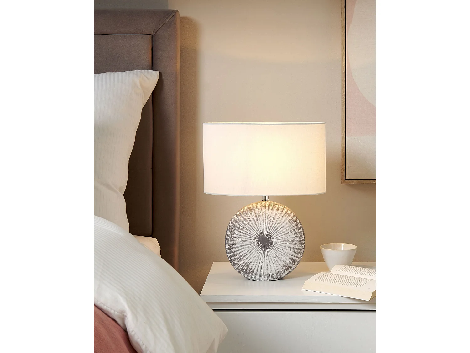 Tafellamp YUNA Keramiek Grijs