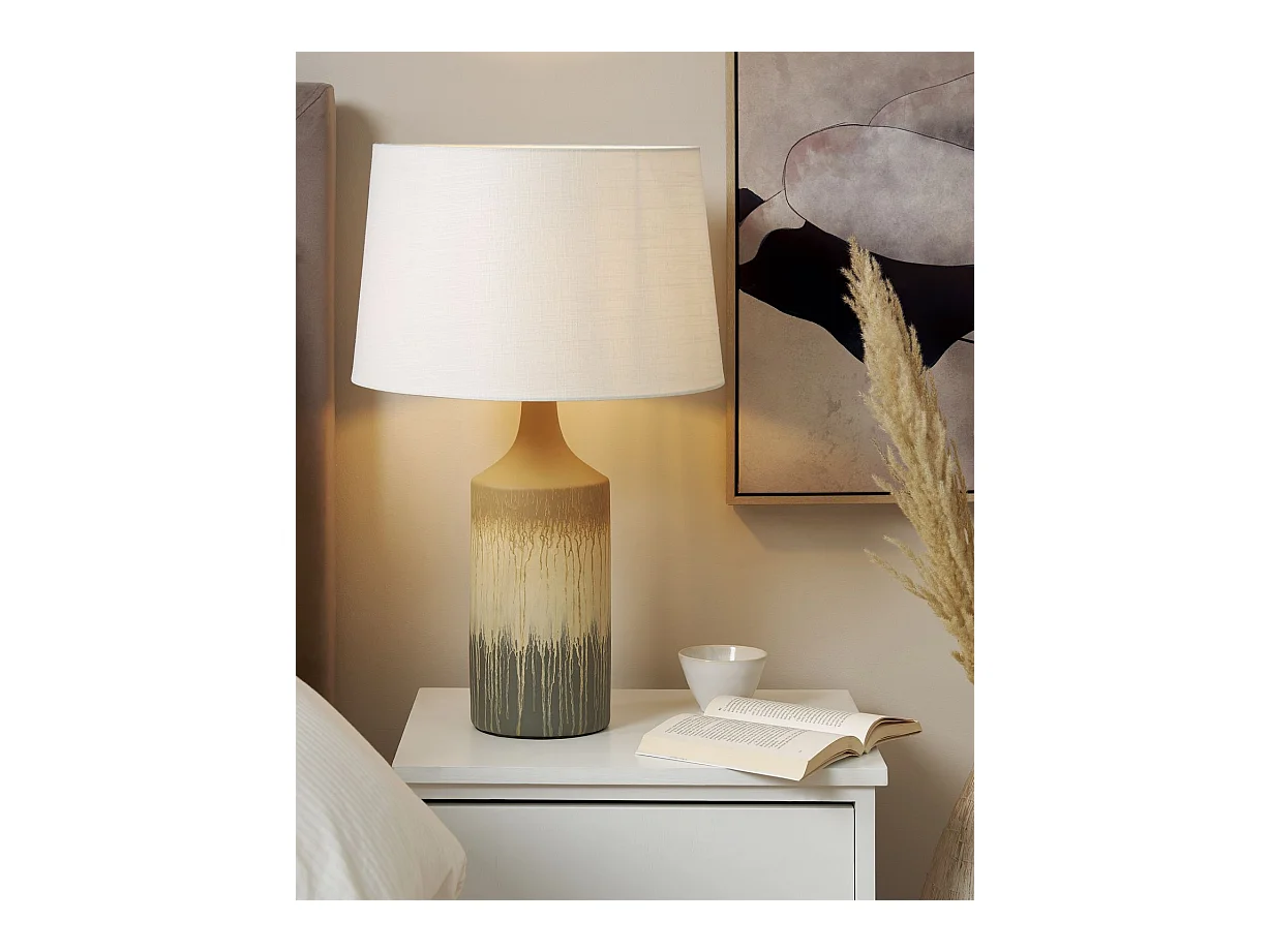 Lámpara de mesa CALVAS Cerámica Multicolor