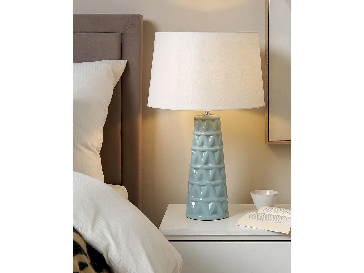 Tafellamp VINCES Keramiek Lichtblauw