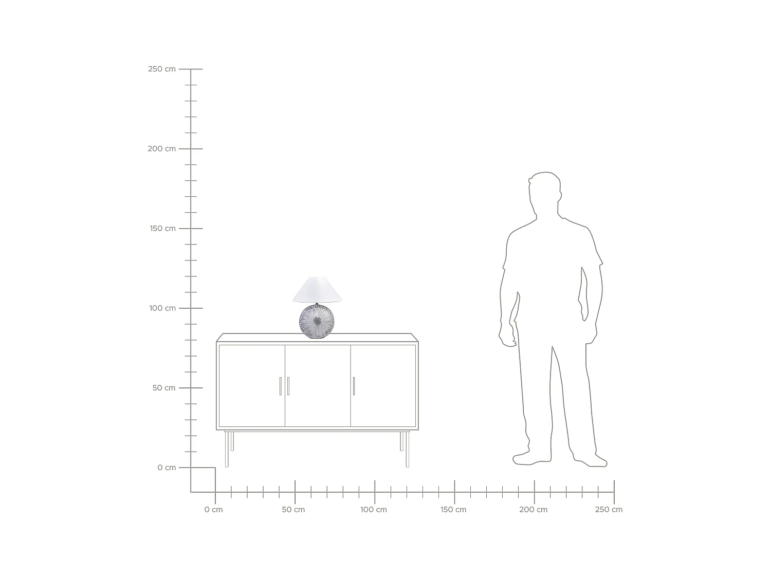 Lampe à poser YUNA Céramique Gris