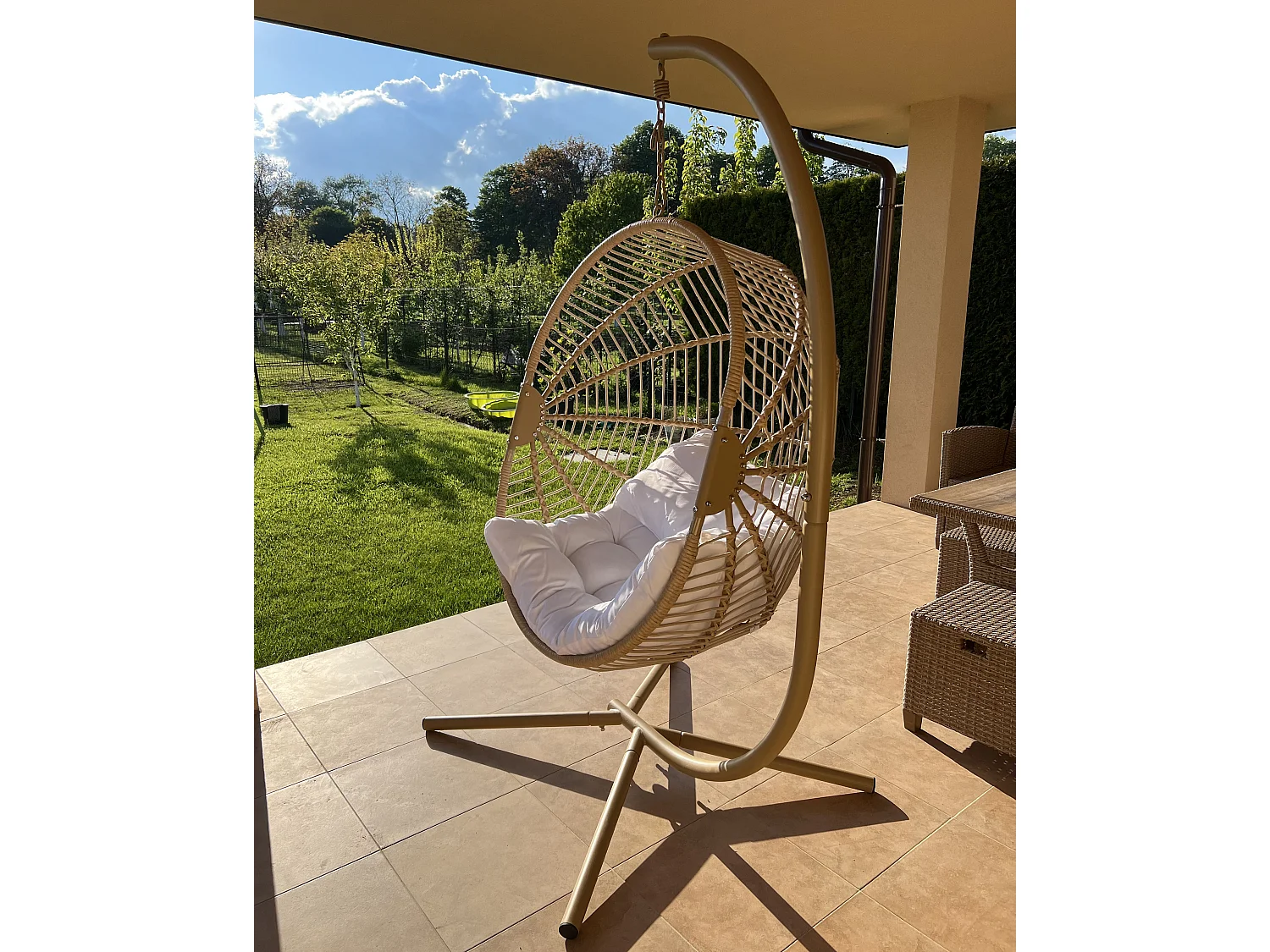 Fauteuil suspendu avec support ACRI Beige