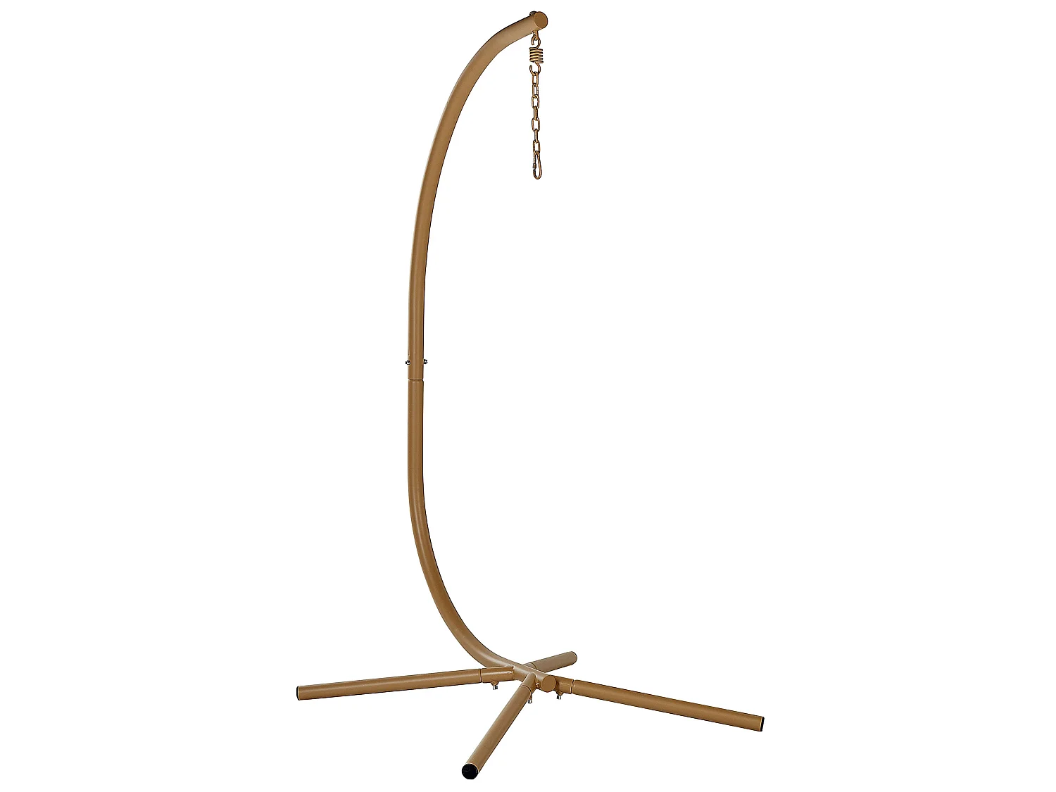 Hanging Chair with Stand ACRI PE Rattan Beige