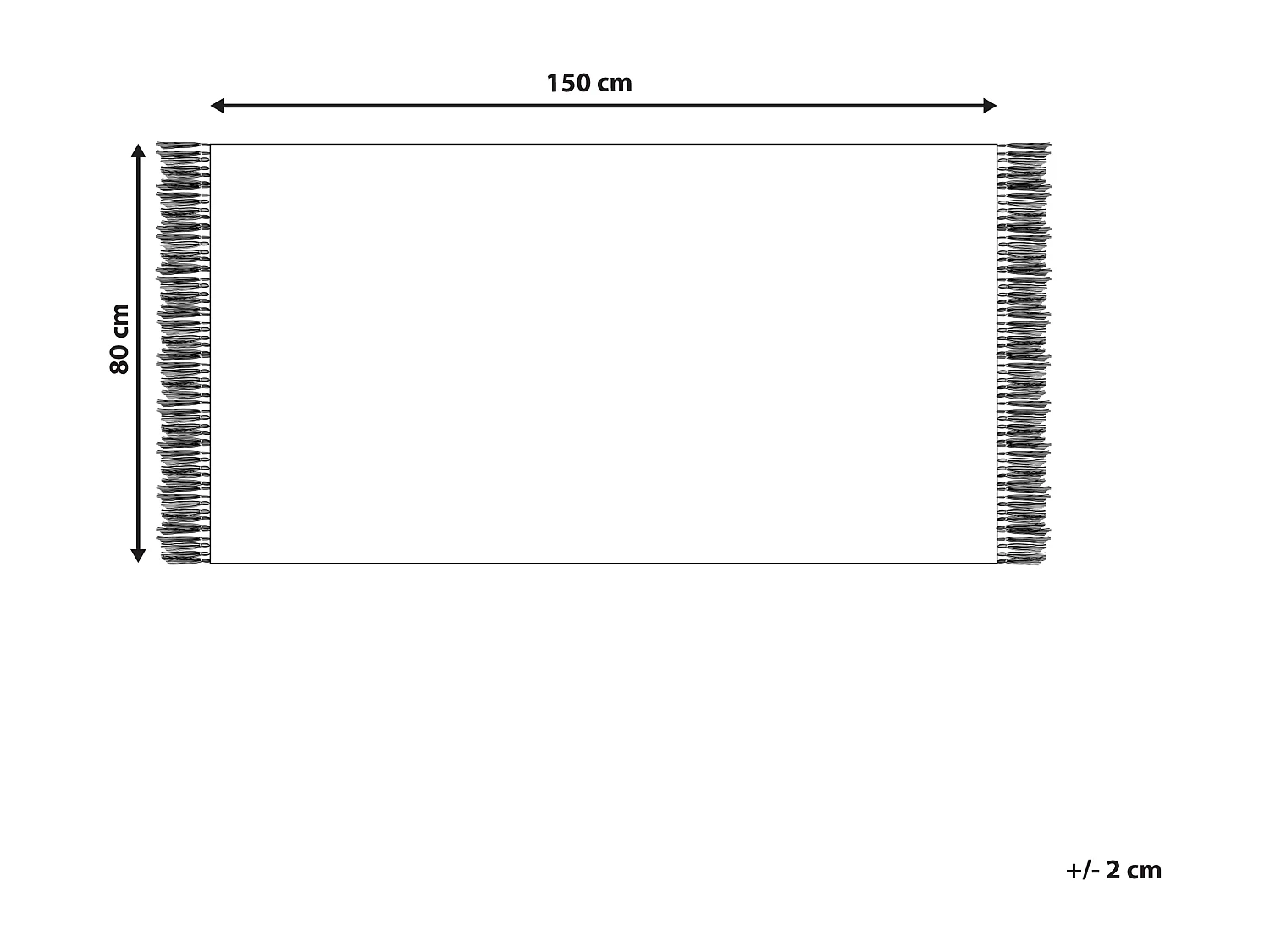 Tapis KONDHALI Bleu 80 x 150 cm Coton