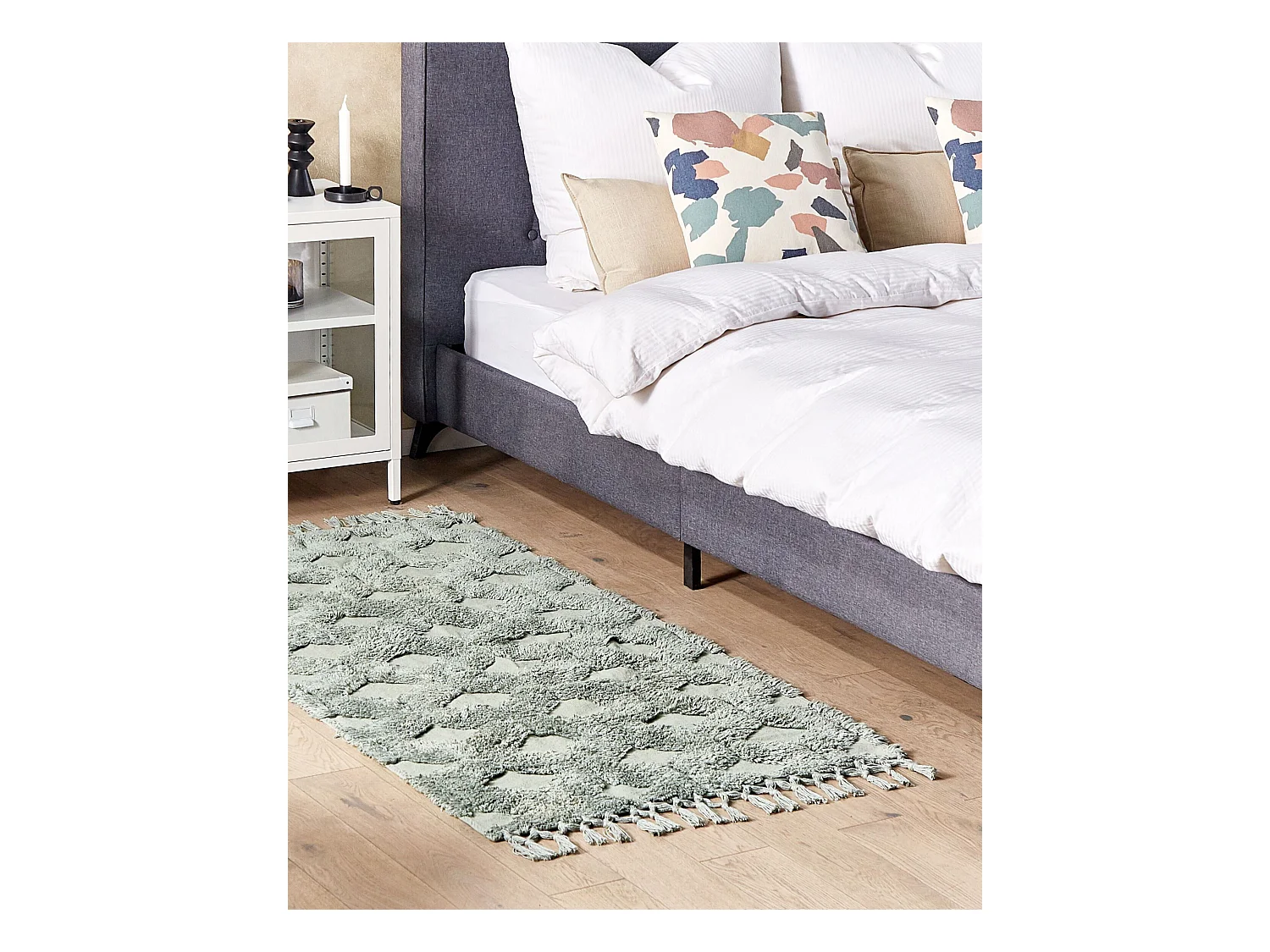 Tapis KARS Vert 80 x 150 cm Coton