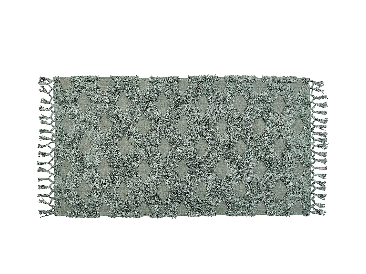 Tapis KARS Vert 80 x 150 cm Coton