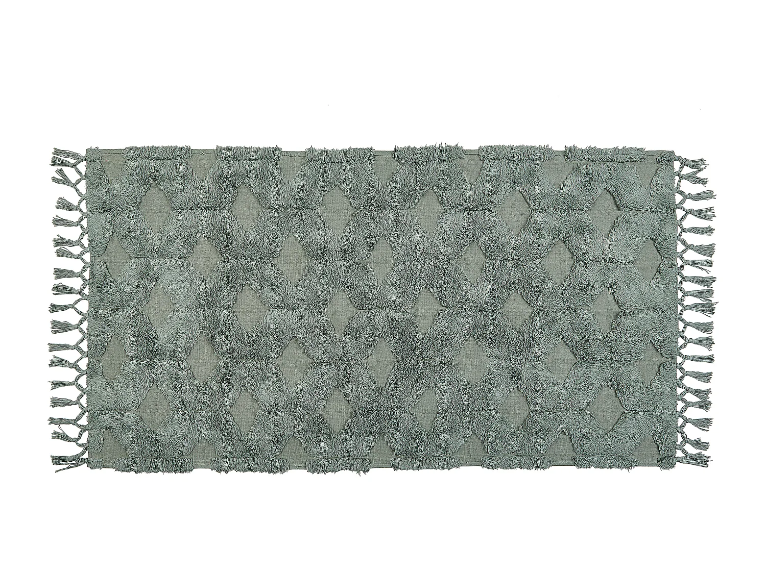 Tapis KARS Vert 80 x 150 cm Coton