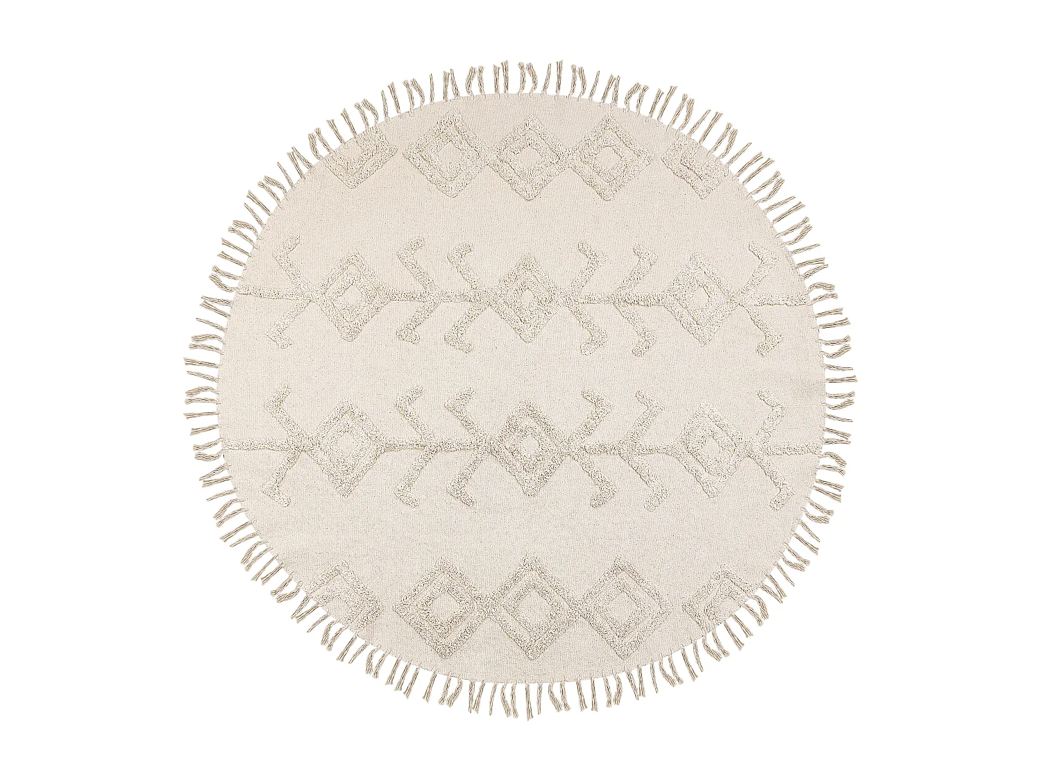 Tapis HARRAN Beige clair ø 140 cm Coton