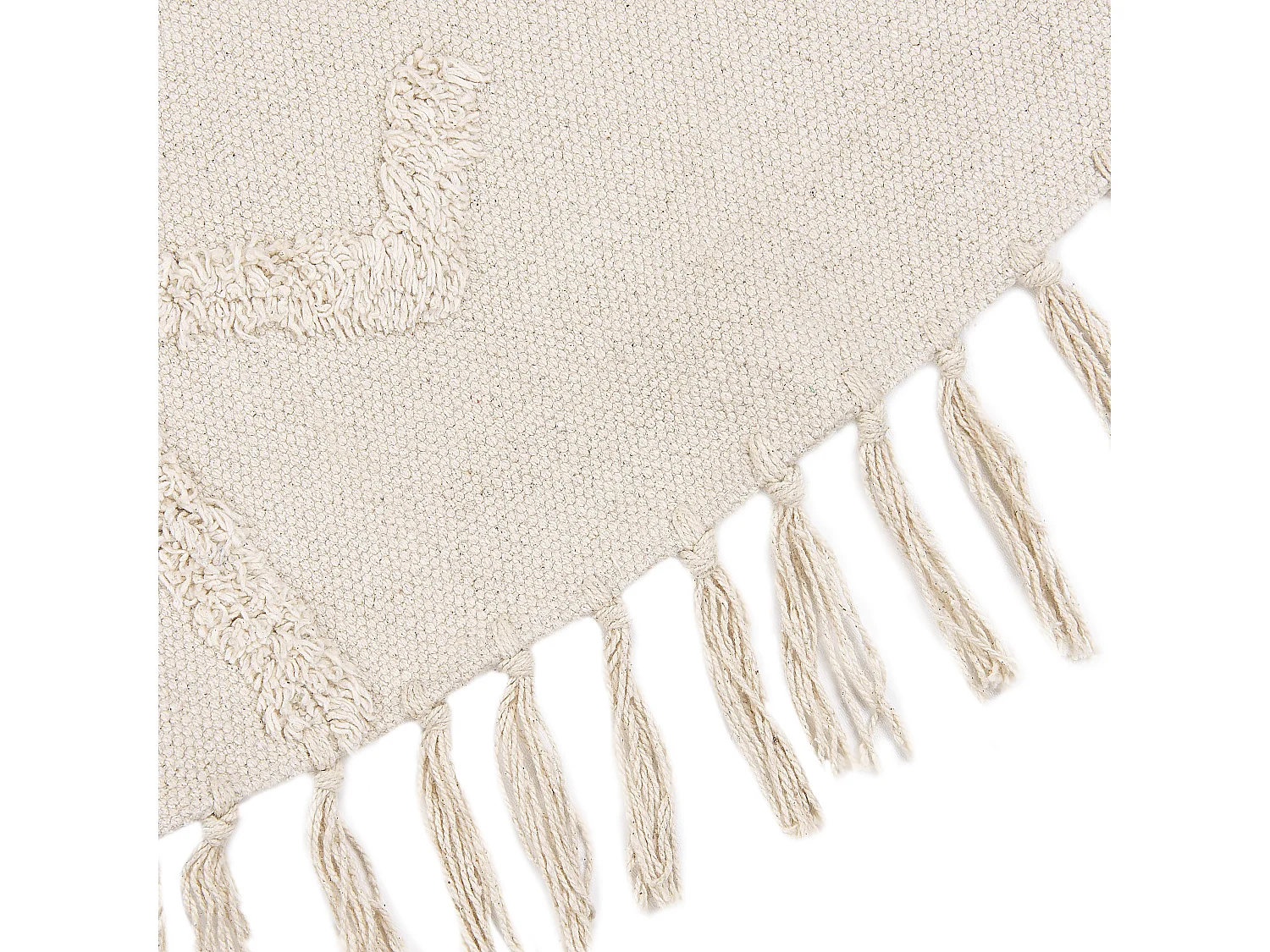 Rug HARRAN Light Beige ø 140 cm Cotton