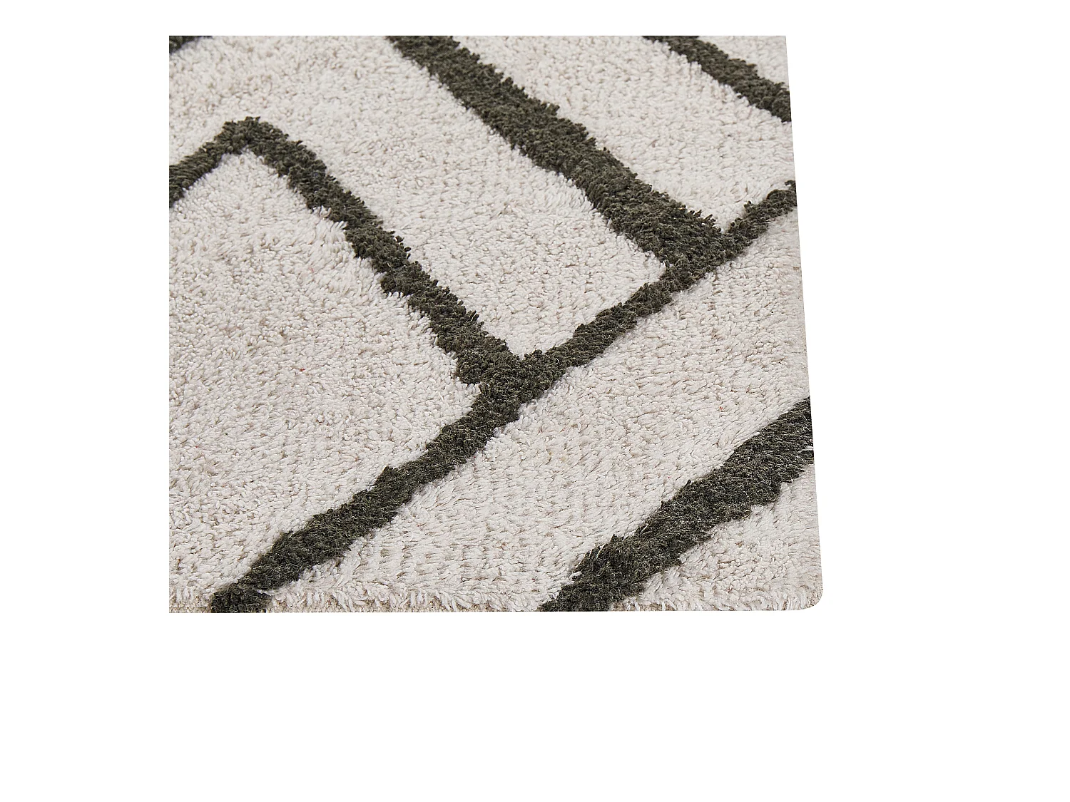 Tapis YESILKOY Vert foncé 160 x 230 cm Coton