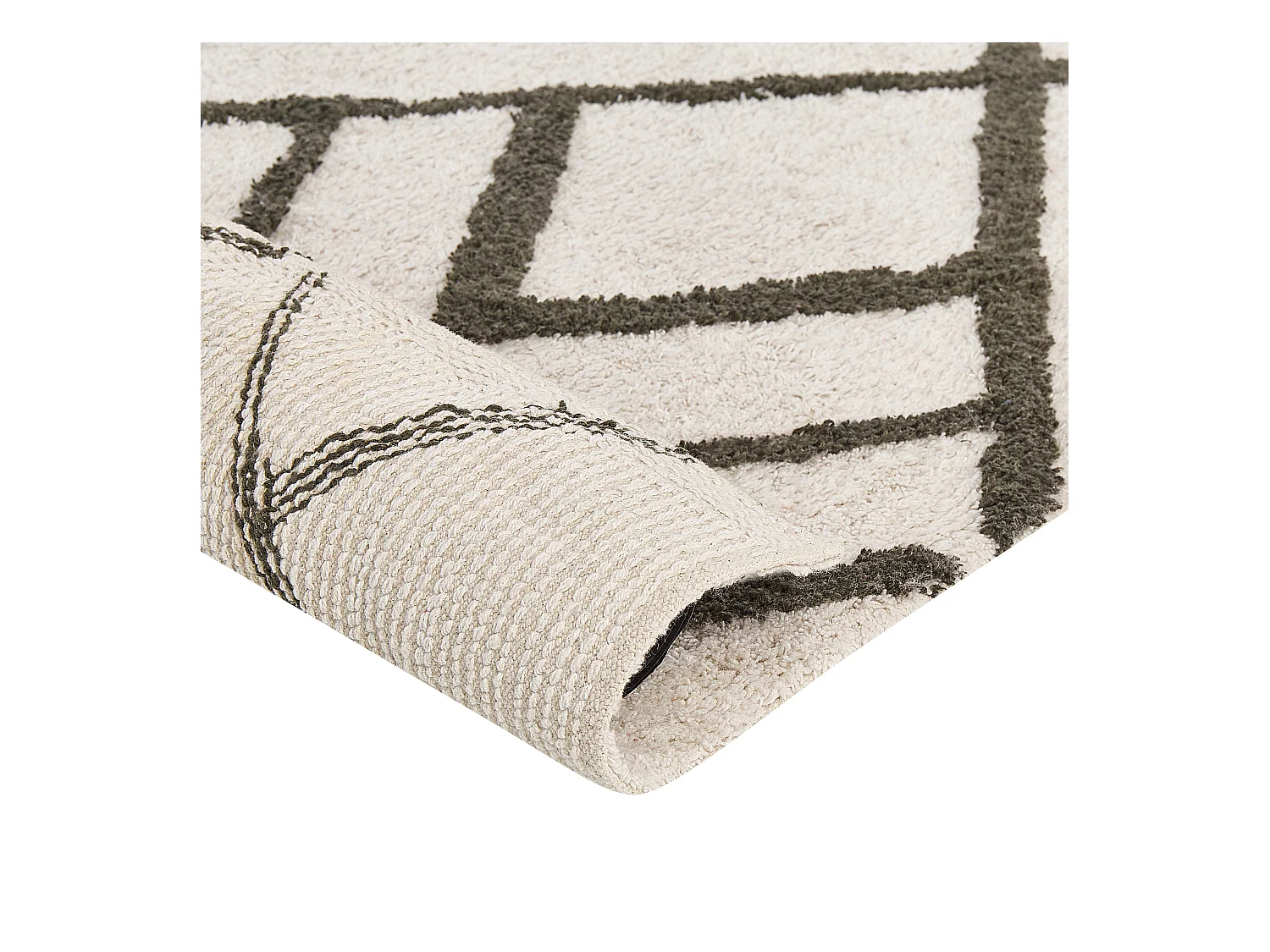 Tapis YESILKOY Vert foncé 160 x 230 cm Coton