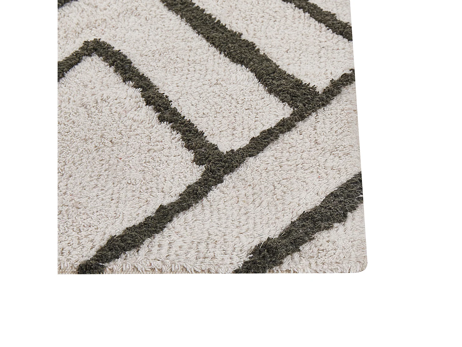 Tapis YESILKOY Vert foncé 160 x 230 cm Coton