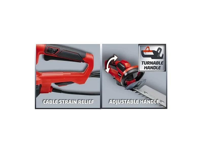 Tagliasiepi elettrico GE-EH 6560 650W EINHELL - Sicurezza a 2 mani, lama da 660mm, 3000 tagli/min
