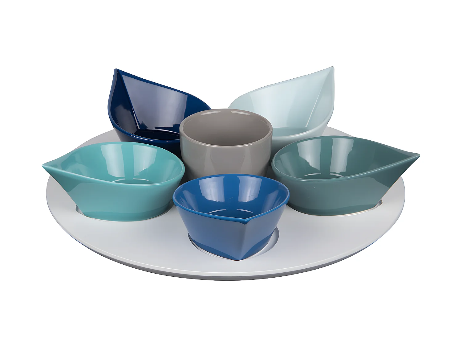 Service apéritif 7 pièces Océan 34 cm
