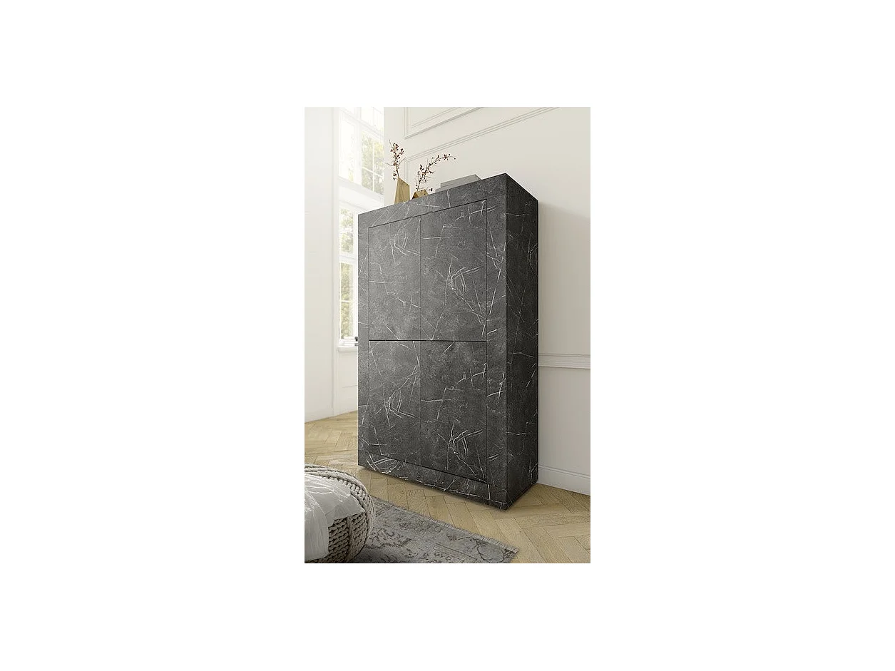 Argentier BASIC marbre gris anthracite 102x162 cm