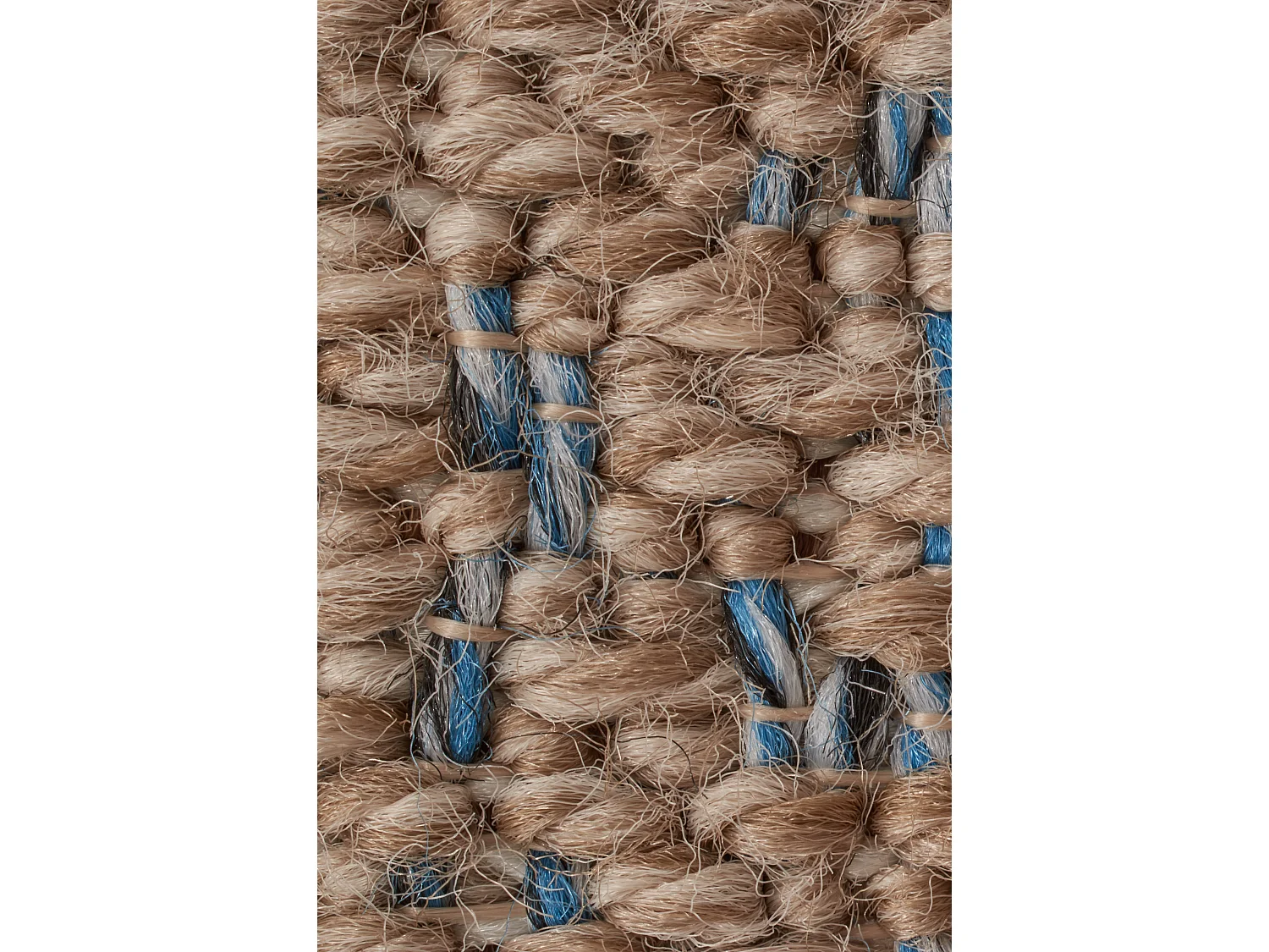 Tapis à motif géométrique bleu - intérieur et extérieur - Tulum - 60x90