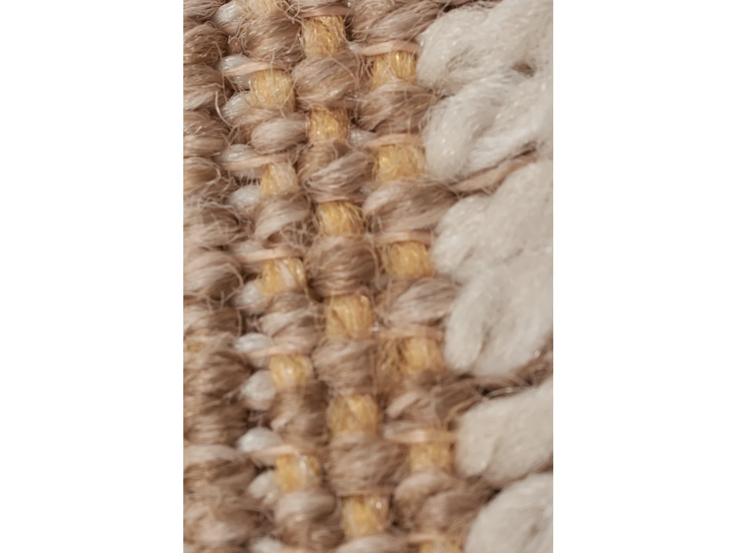 Tapis à motif ethnique jaune - intérieur et extérieur - Tulum - 60x180