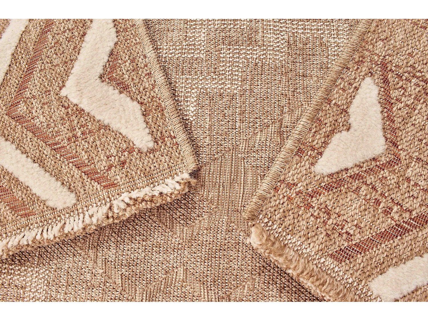 Tapis à motif ethnique terra - intérieur et extérieur - Tulum - 160x230 cm