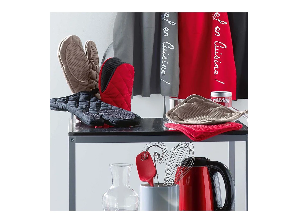 Manique de Cuisine en Silicone "Cuistot" 19cm Noir