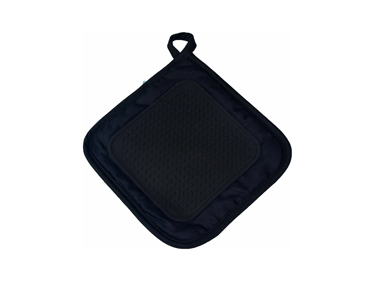 Manique de cuisine avec protection silicone Cuistot Noir