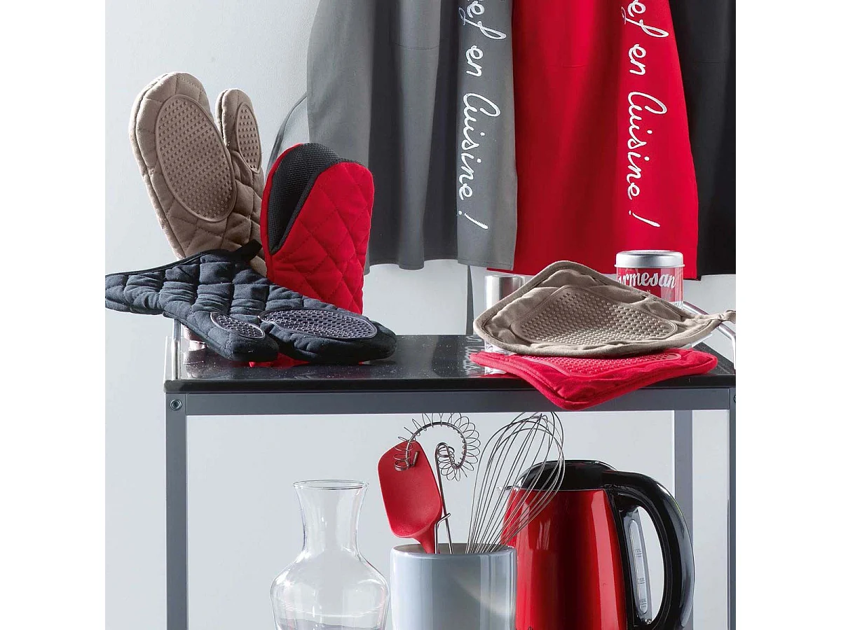 Manique de Cuisine en Silicone "Cuistot" 19cm Noir