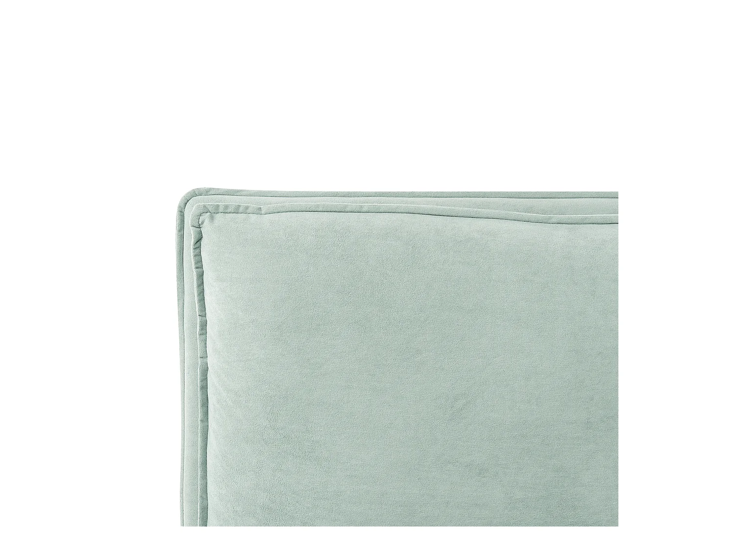 Lit ottoman Velours BAJONNA 160 x 200 cm Vert menthe